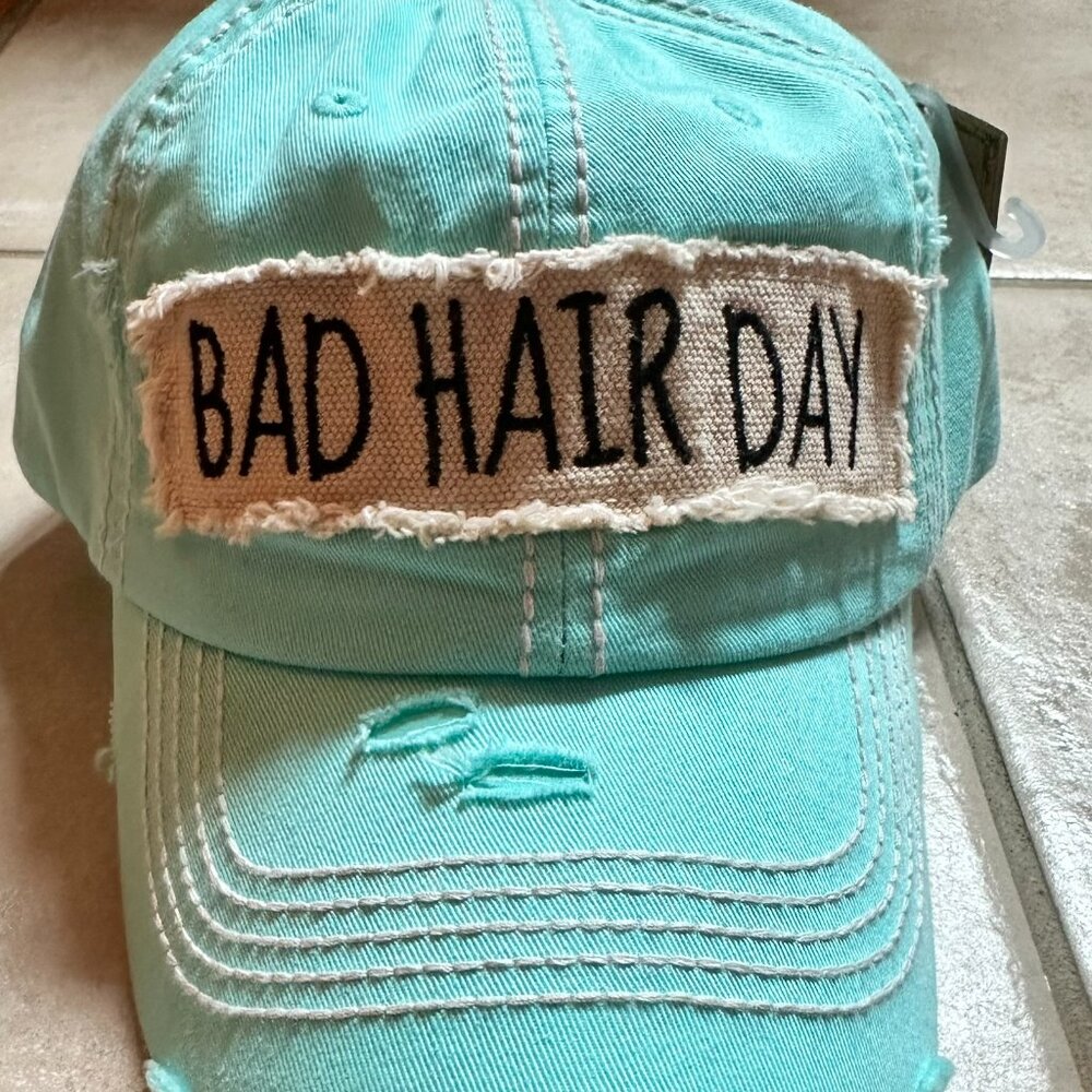 NWT KBETHOS Mint Bad Hair Day Womens Adjustable Baseball Cap